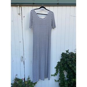 Bar III Striped T-shirt Maxi Dress